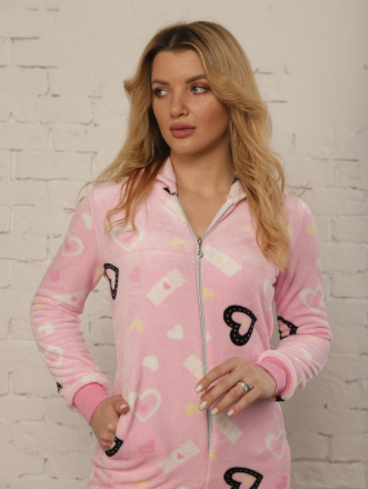 Пижама с карманом на попе &quot;Pink Hearts&quot;