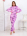 Пижама с карманом на попе &quot;Фиолетовые узоры&quot;