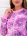 Пижама с карманом на попе &quot;Фиолетовые узоры&quot;