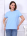 Женская футболка Oversize голубая